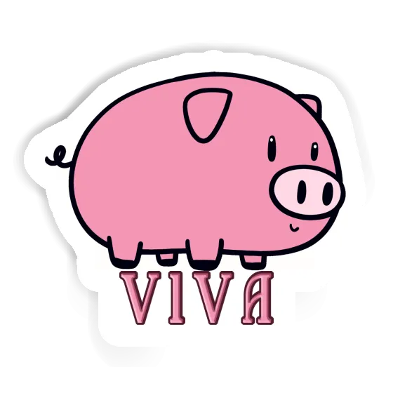 Pig Sticker Viva Laptop Image