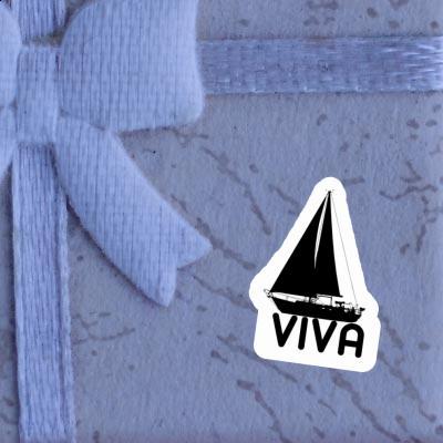 Sticker Viva Sailboat Image