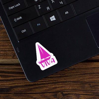 Sticker Viva Sailboat Notebook Image