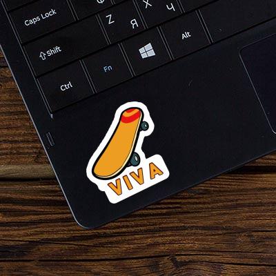 Sticker Skateboard Viva Image