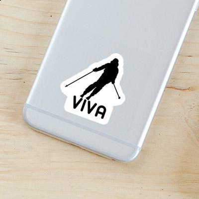 Skifahrerin Sticker Viva Gift package Image