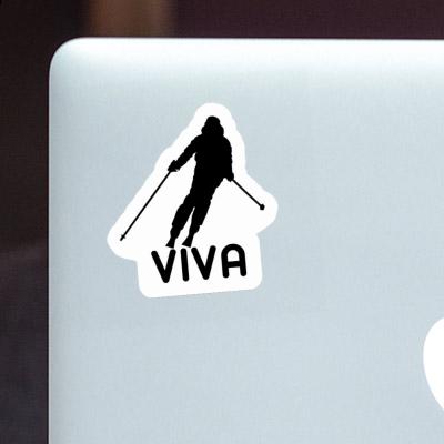 Skifahrerin Sticker Viva Gift package Image