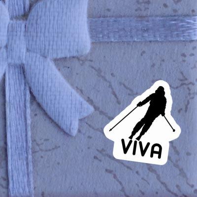 Skifahrerin Sticker Viva Image