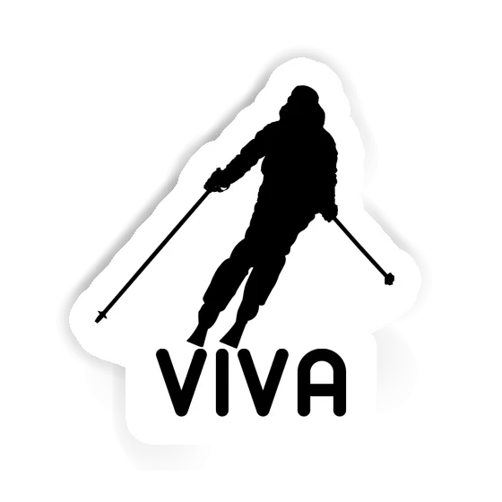 Skifahrerin Sticker Viva Gift package Image