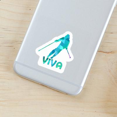 Skifahrerin Sticker Viva Gift package Image