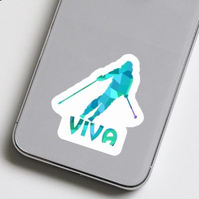 Viva Sticker Skier Image