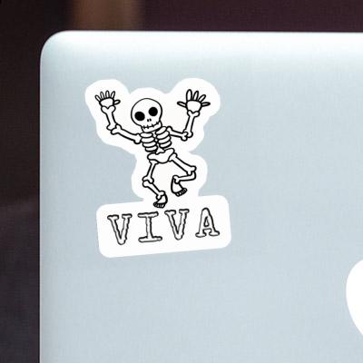 Sticker Viva Skeleton Notebook Image