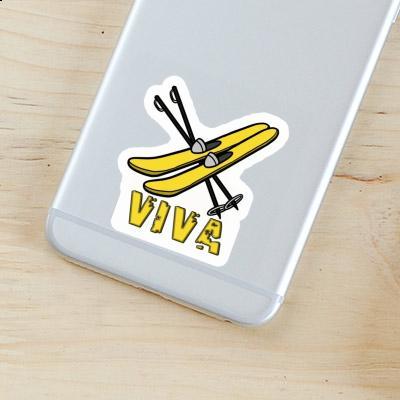 Sticker Viva Ski Laptop Image