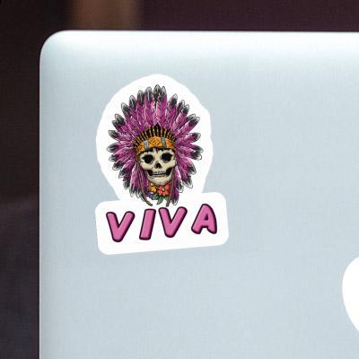 Viva Sticker Ladys Skull Image