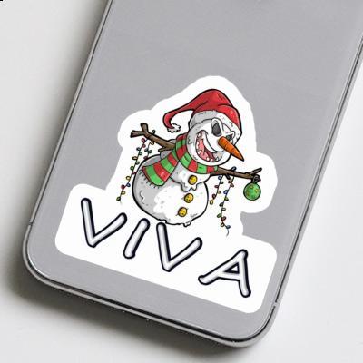 Viva Sticker Snowman Laptop Image