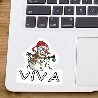 Viva Sticker Snowman Notebook Image