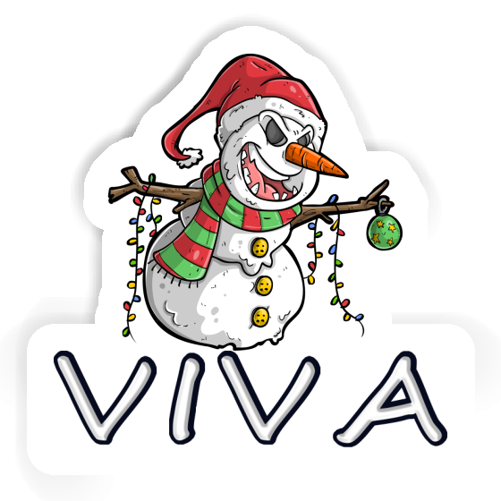 Viva Sticker Snowman Image