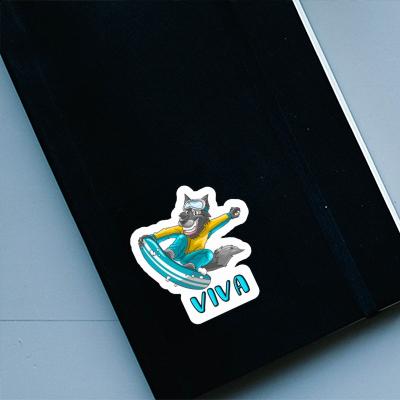 Viva Sticker Snowboarder Image