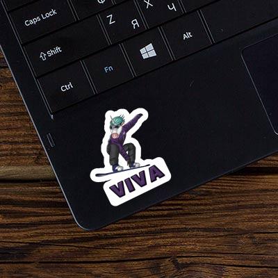 Snowboarder Sticker Viva Gift package Image