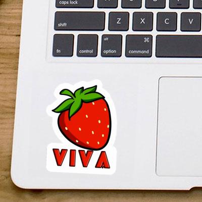 Viva Sticker Erdbeere Laptop Image