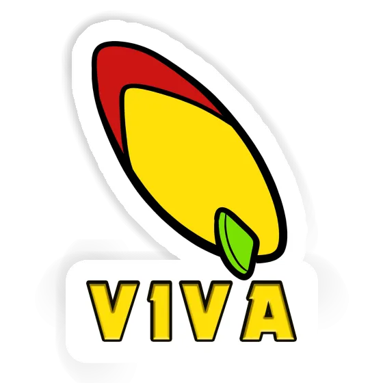 Sticker Surfboard Viva Image