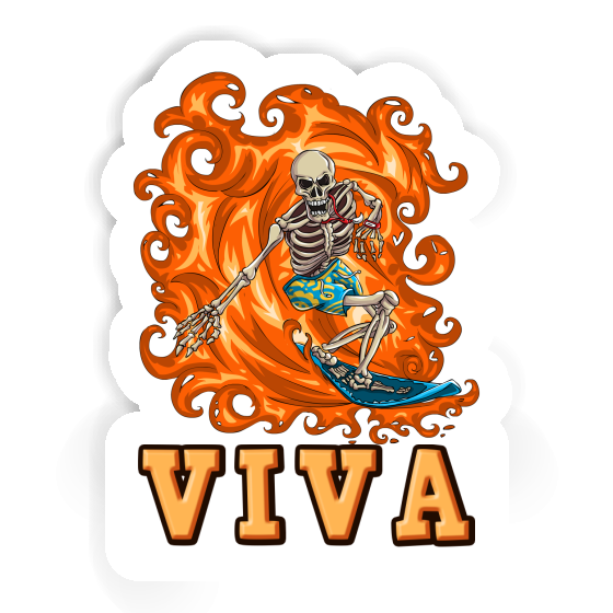 Sticker Surfer Viva Image