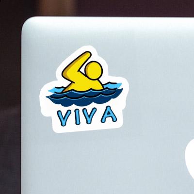 Aufkleber Schwimmer Viva Laptop Image