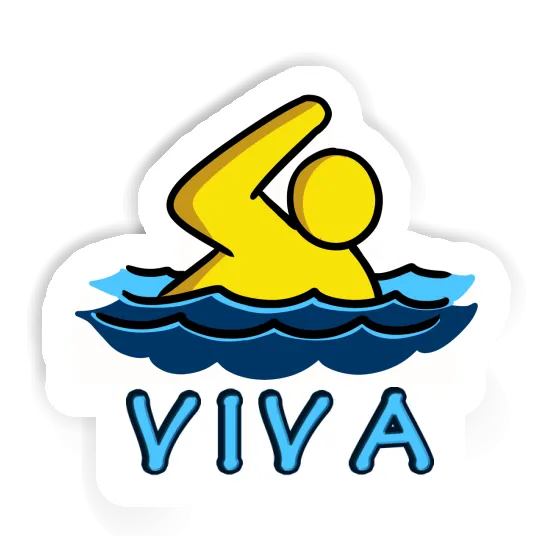 Sticker Viva Swimmer Laptop Image