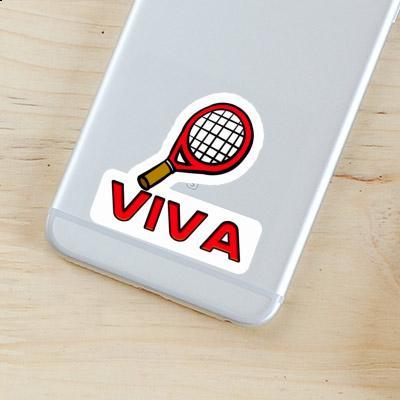 Sticker Tennis Racket Viva Laptop Image