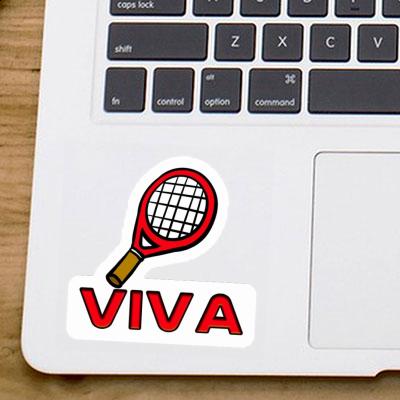 Viva Autocollant Raquette de tennis Notebook Image