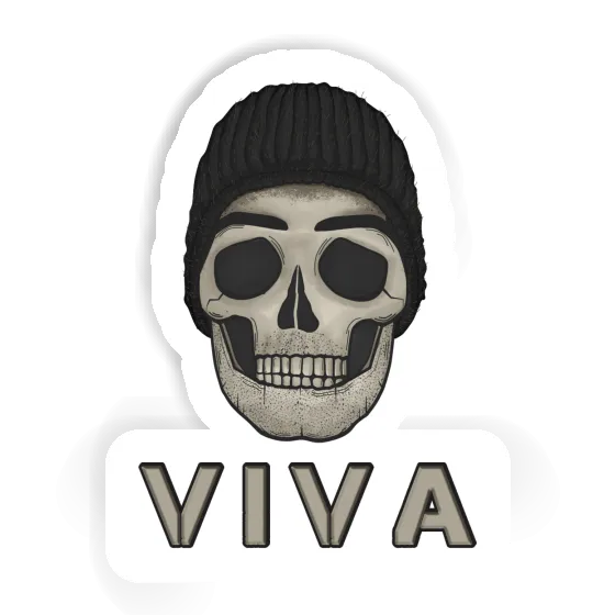 Skull Sticker Viva Notebook Image