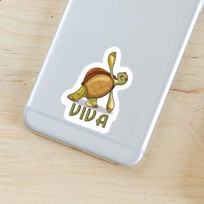 Tortue yoga Autocollant Viva Notebook Image