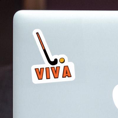 Sticker Viva Floorball Stick Laptop Image