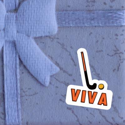 Sticker Viva Floorball Stick Laptop Image