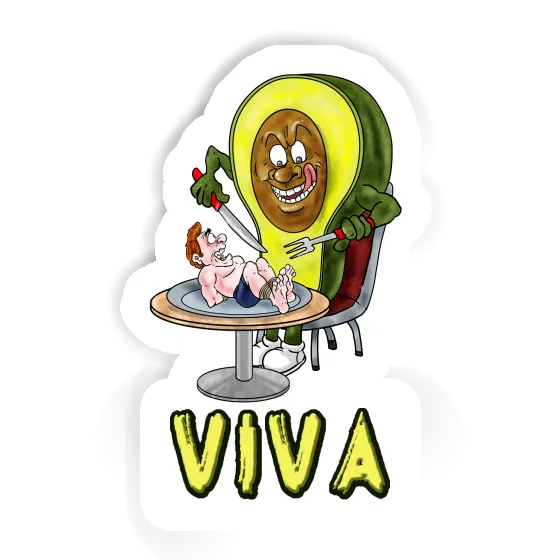 Sticker Viva Avocado Laptop Image