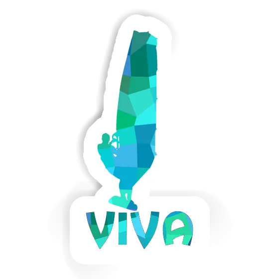 Sticker Windsurfer Viva Notebook Image