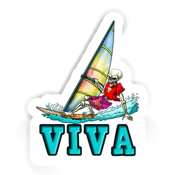 Sticker Windsurfer Viva Notebook Image