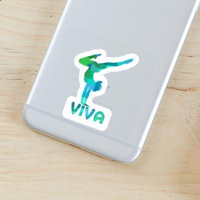 Sticker Viva Yoga Woman Notebook Image