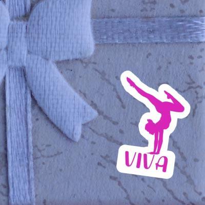 Viva Sticker Yoga Woman Notebook Image