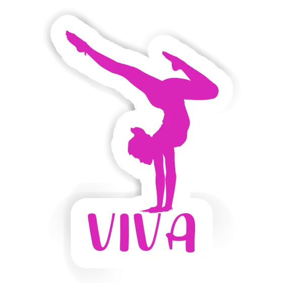 Viva Sticker Yoga Woman Image