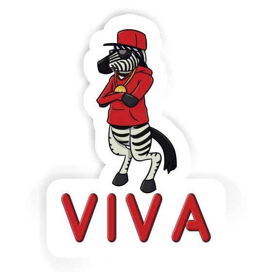 Sticker Zebra Viva Laptop Image