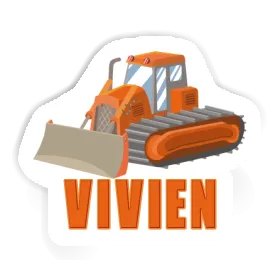 Sticker Vivien Excavator Image