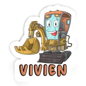 Sticker Vivien Little Excavator Image