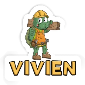 Sticker Construction worker Vivien Image