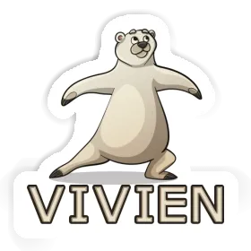 Sticker Yoga Bear Vivien Image