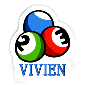 Autocollant Boule de billard Vivien Image