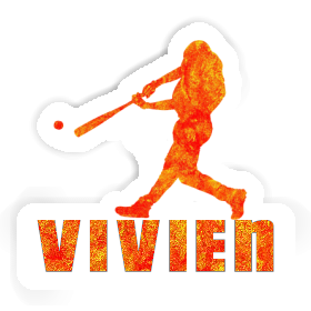 Sticker Baseballspieler Vivien Image