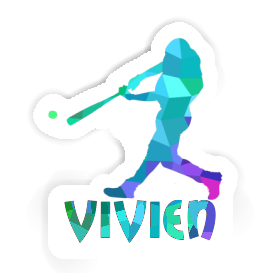 Vivien Sticker Baseballspieler Image