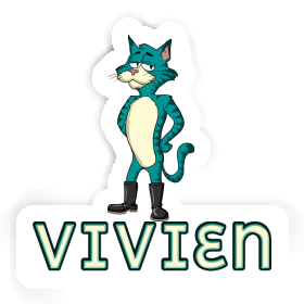 Standing Cat Sticker Vivien Image