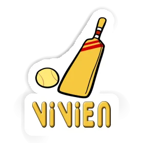 Vivien Sticker Cricket Bat Image