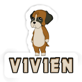 Vivien Aufkleber Deutscher Boxer Image