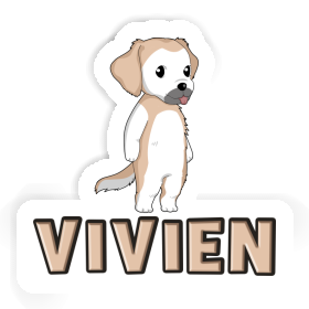 Autocollant Golden Retriever Vivien Image