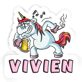 Party Unicorn Sticker Vivien Image