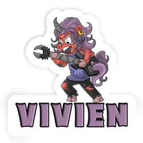 Rocking Unicorn Sticker Vivien Image