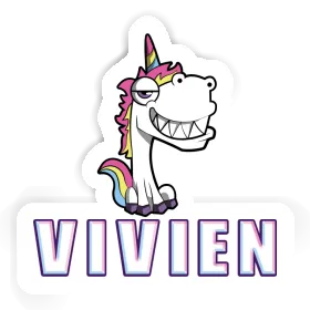 Sticker Vivien Grinning Unicorn Image